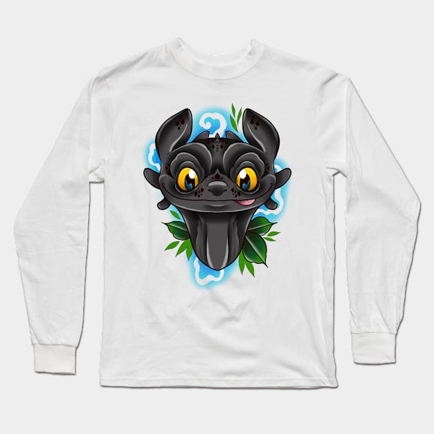 Toothless Long Sleeve T-Shirt by Jurassic Ink